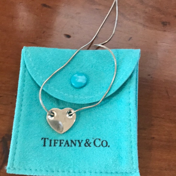 Tiffany & Co. Jewelry - Tiffany & Co silver heart necklace RARE